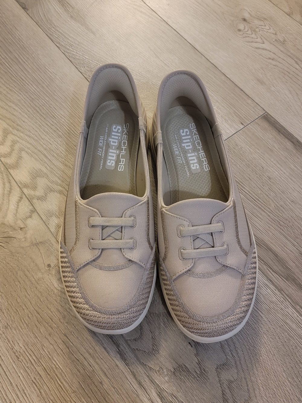Skechers Slip-Ins Women's Casual Slip-On Shoes in Light Taupe